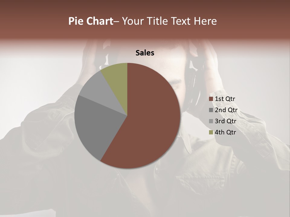 Portrait Music Headphones PowerPoint Template
