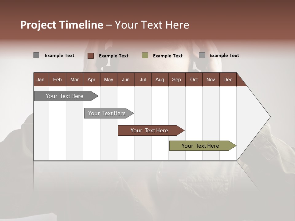 Portrait Music Headphones PowerPoint Template