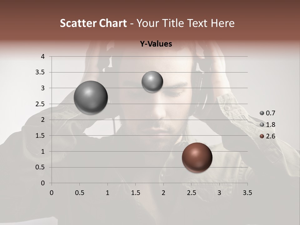 Portrait Music Headphones PowerPoint Template