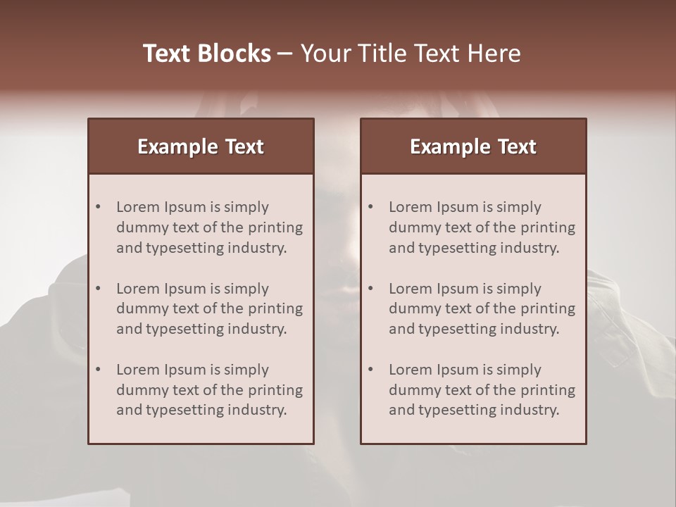 Portrait Music Headphones PowerPoint Template