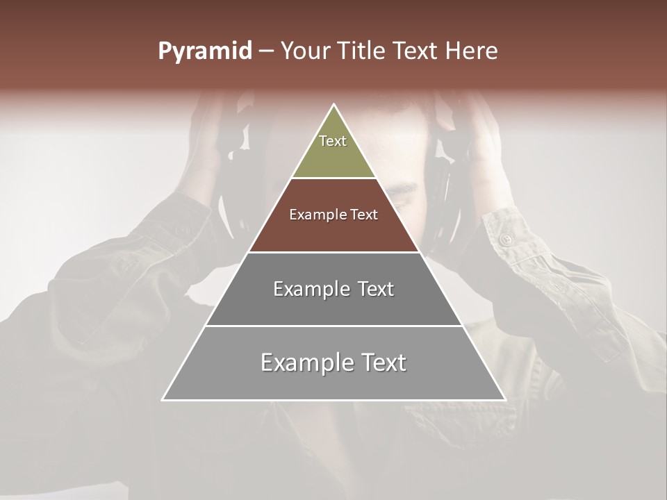 Portrait Music Headphones PowerPoint Template