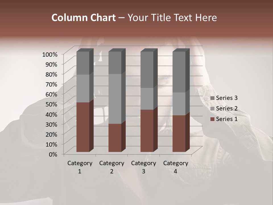 Portrait Music Headphones PowerPoint Template