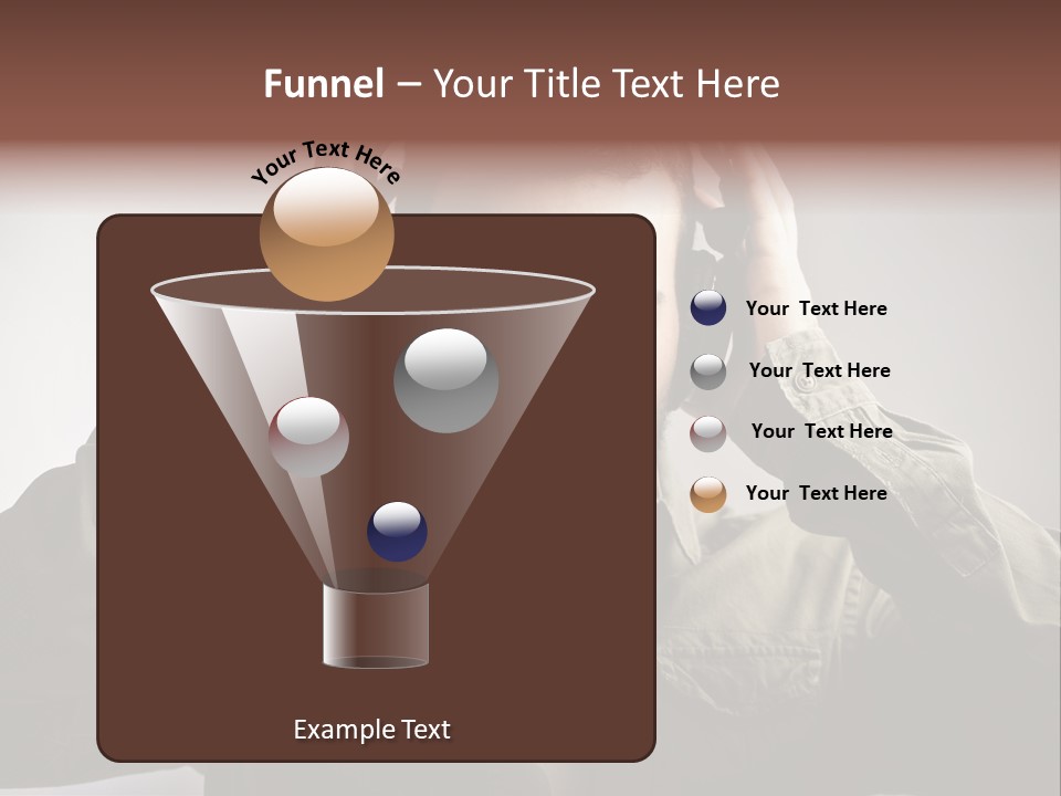 Portrait Music Headphones PowerPoint Template