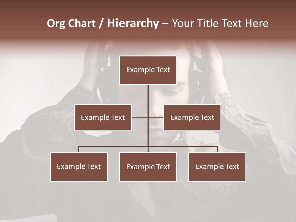 Portrait Music Headphones PowerPoint Template