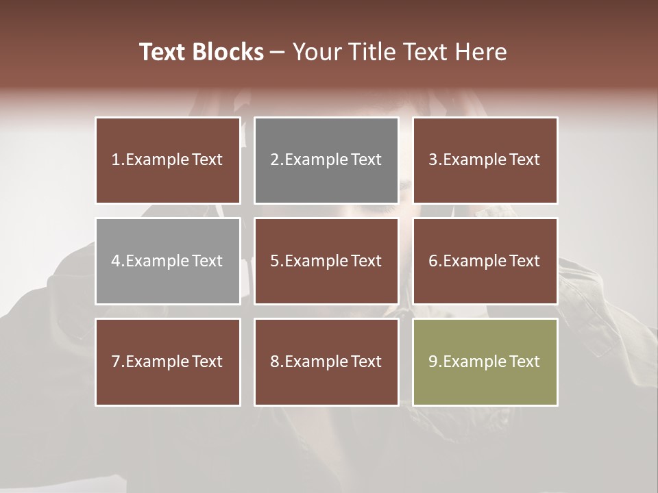 Portrait Music Headphones PowerPoint Template