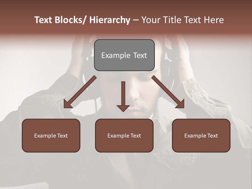 Portrait Music Headphones PowerPoint Template