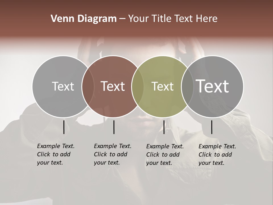 Portrait Music Headphones PowerPoint Template