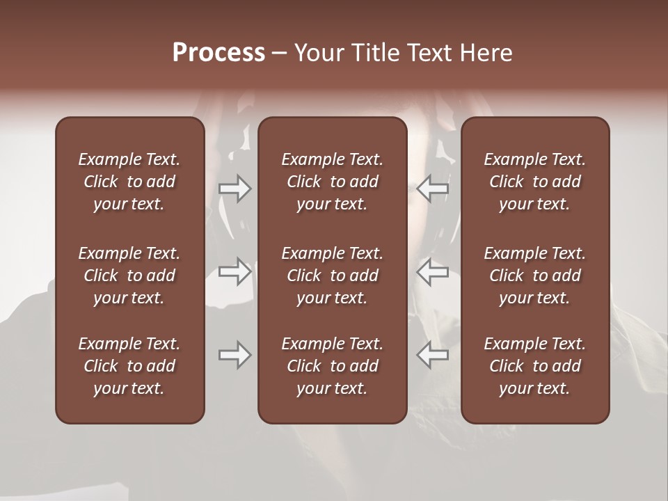 Portrait Music Headphones PowerPoint Template