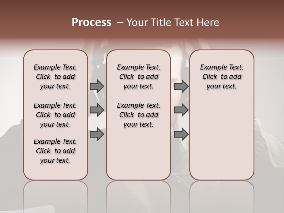 Portrait Music Headphones PowerPoint Template
