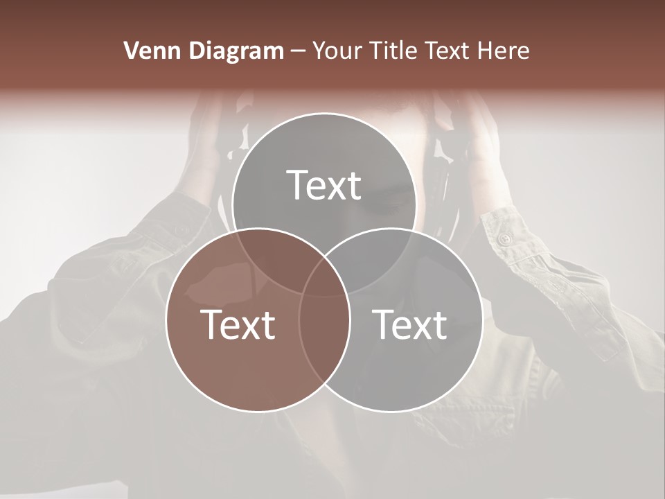 Portrait Music Headphones PowerPoint Template