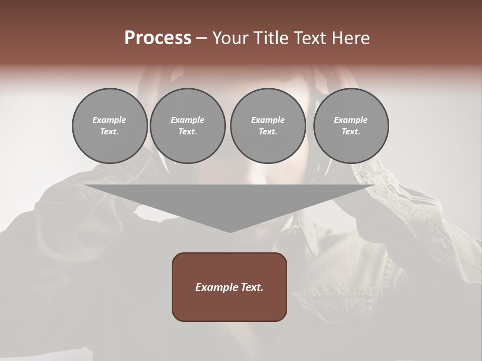 Portrait Music Headphones PowerPoint Template