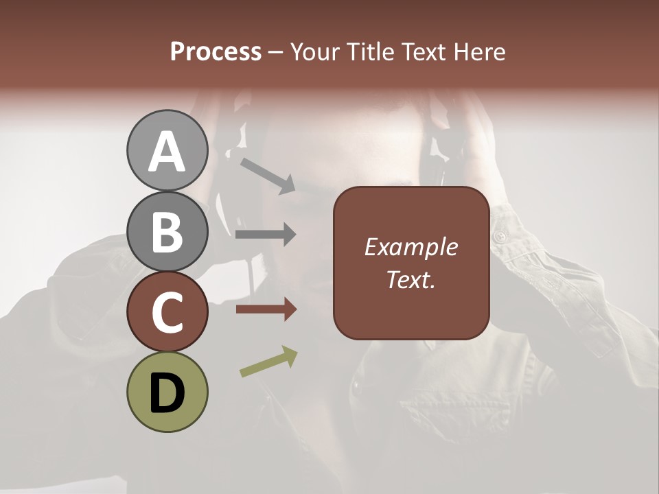 Portrait Music Headphones PowerPoint Template