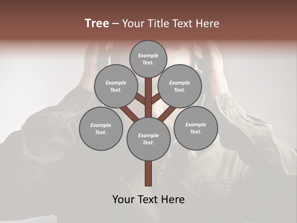 Portrait Music Headphones PowerPoint Template