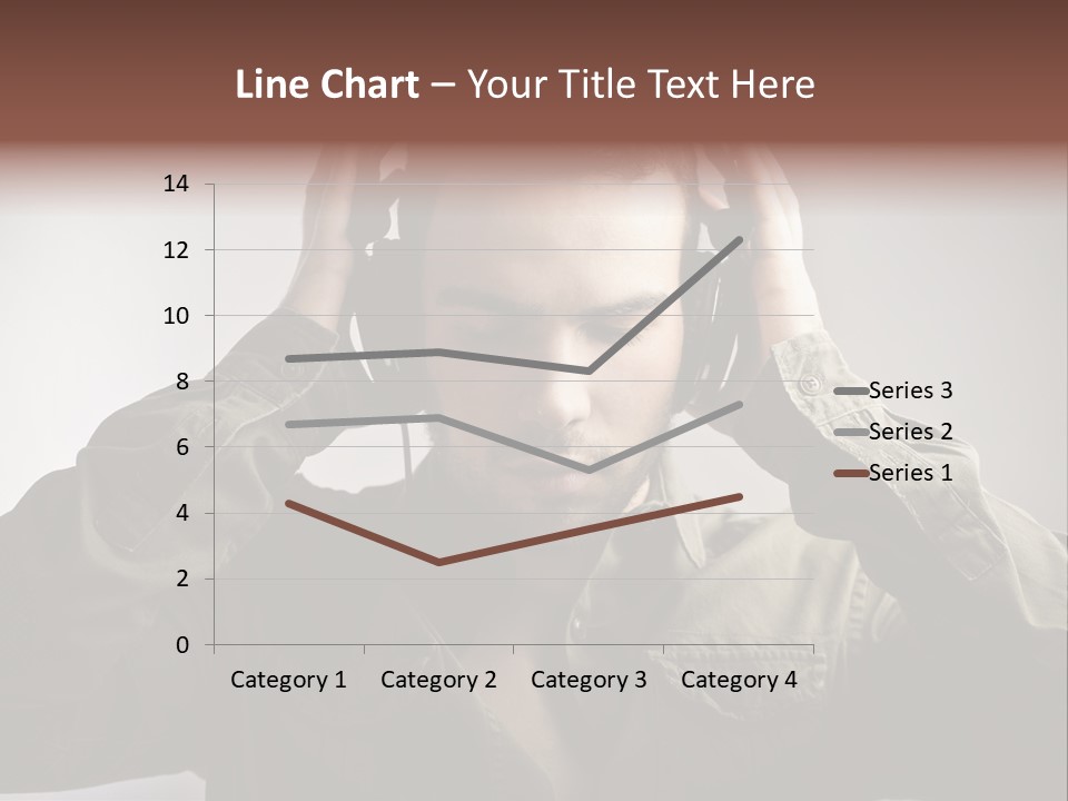 Portrait Music Headphones PowerPoint Template