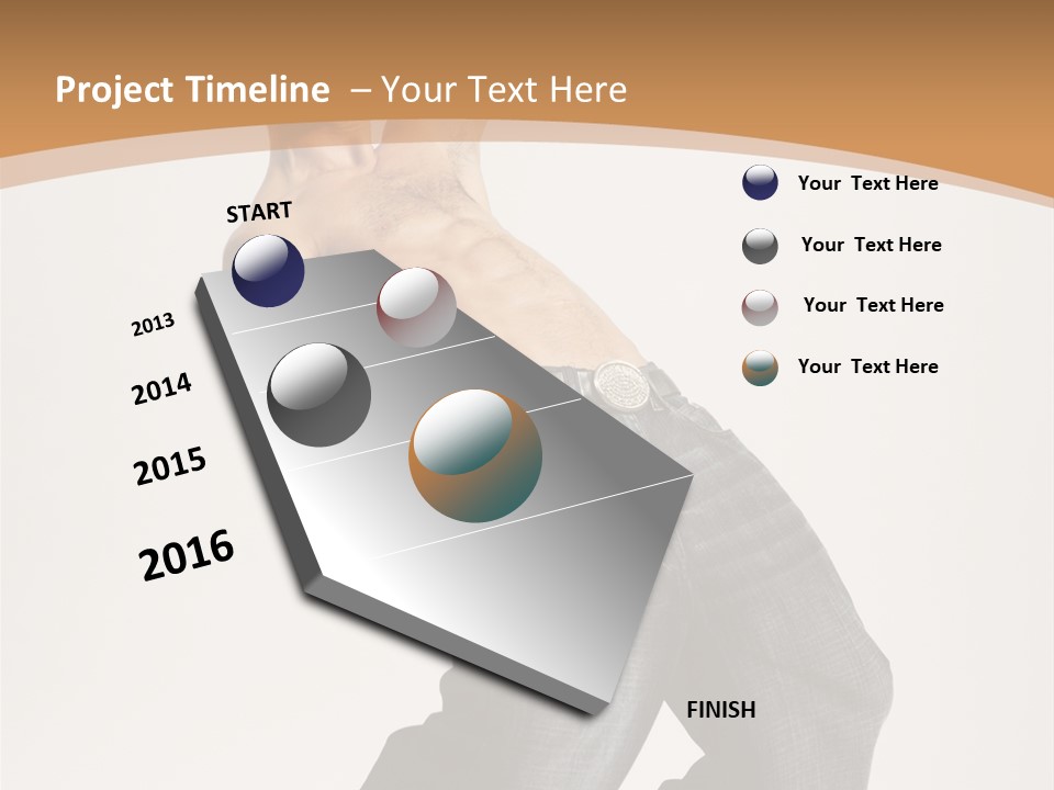 Modern Young Dancer PowerPoint Template