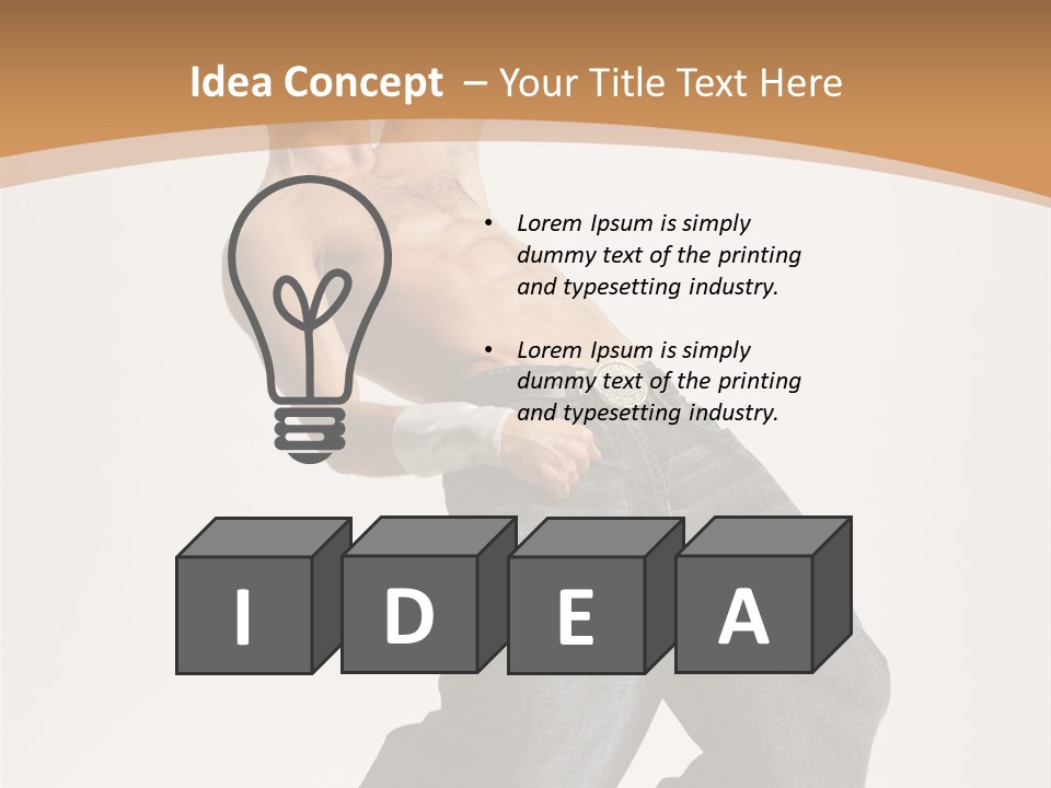 Modern Young Dancer PowerPoint Template