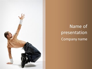 Man Gymnastic  PowerPoint Template