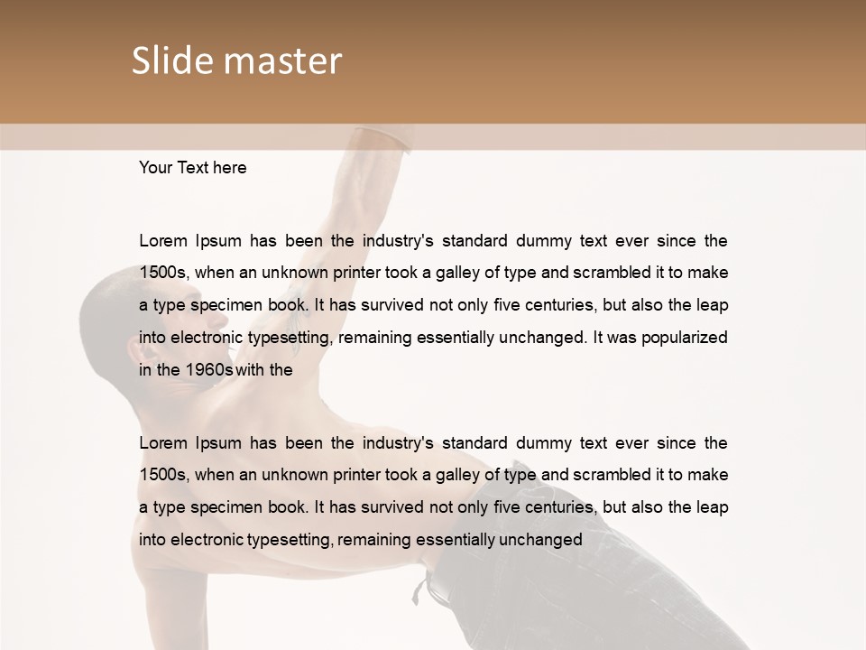 Man Gymnastic  PowerPoint Template