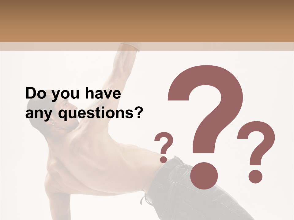 Man Gymnastic  PowerPoint Template