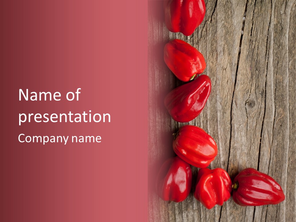 Gourmet Shiny Seasoning PowerPoint Template