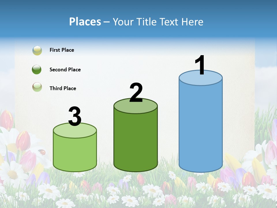 Natural Summer Flower PowerPoint Template