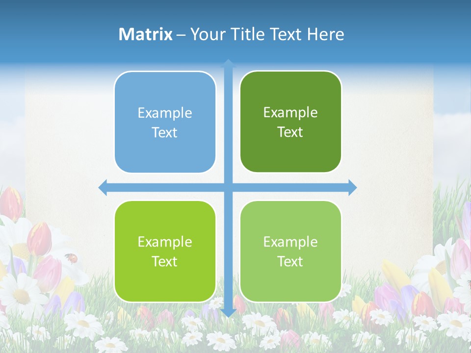 Natural Summer Flower PowerPoint Template