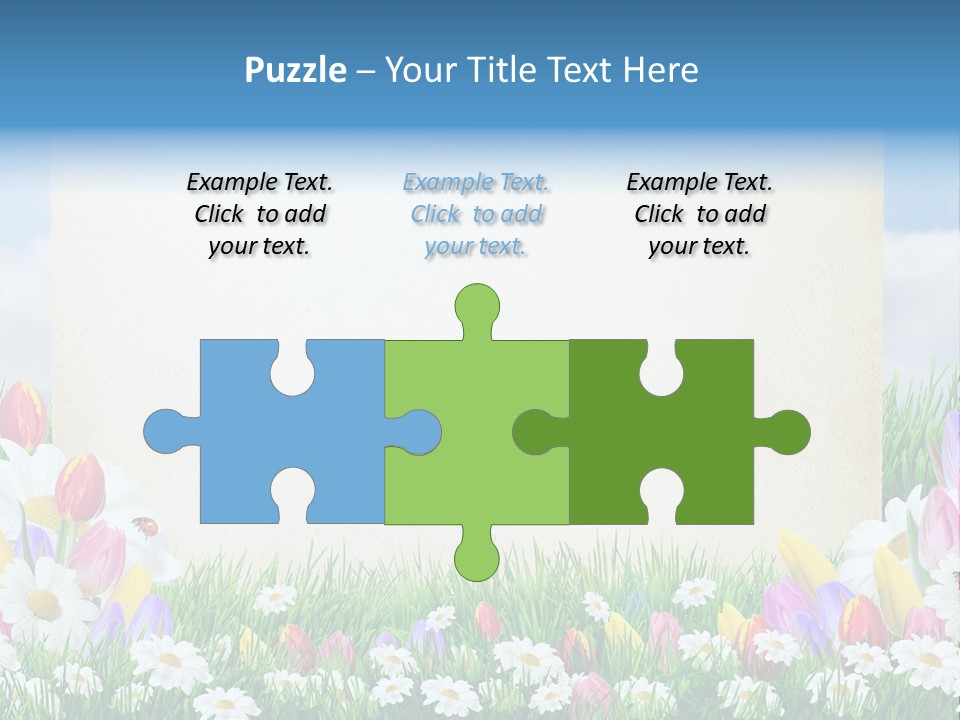 Natural Summer Flower PowerPoint Template