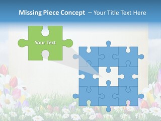 Natural Summer Flower PowerPoint Template