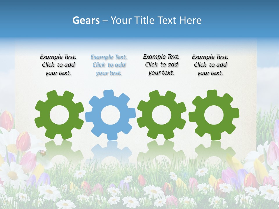 Natural Summer Flower PowerPoint Template