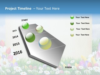 Natural Summer Flower PowerPoint Template