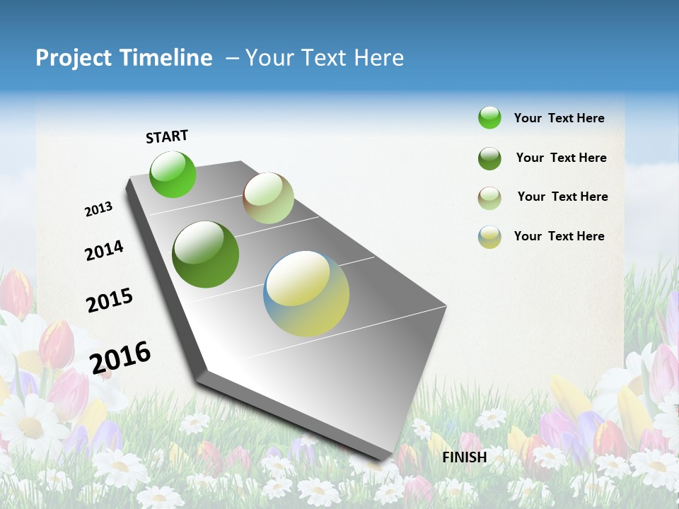 Natural Summer Flower PowerPoint Template
