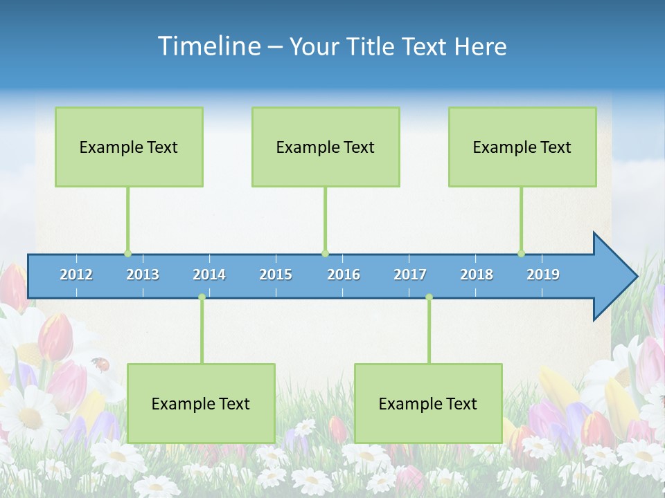 Natural Summer Flower PowerPoint Template