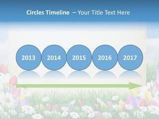 Natural Summer Flower PowerPoint Template