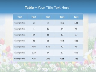 Natural Summer Flower PowerPoint Template
