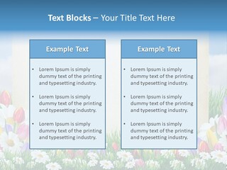 Natural Summer Flower PowerPoint Template