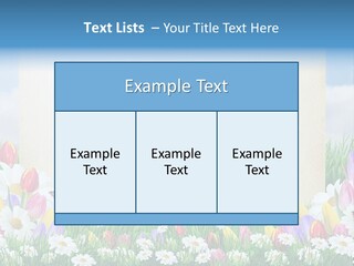 Natural Summer Flower PowerPoint Template