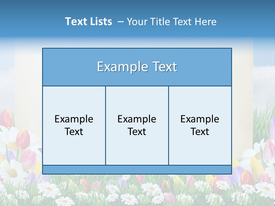 Natural Summer Flower PowerPoint Template