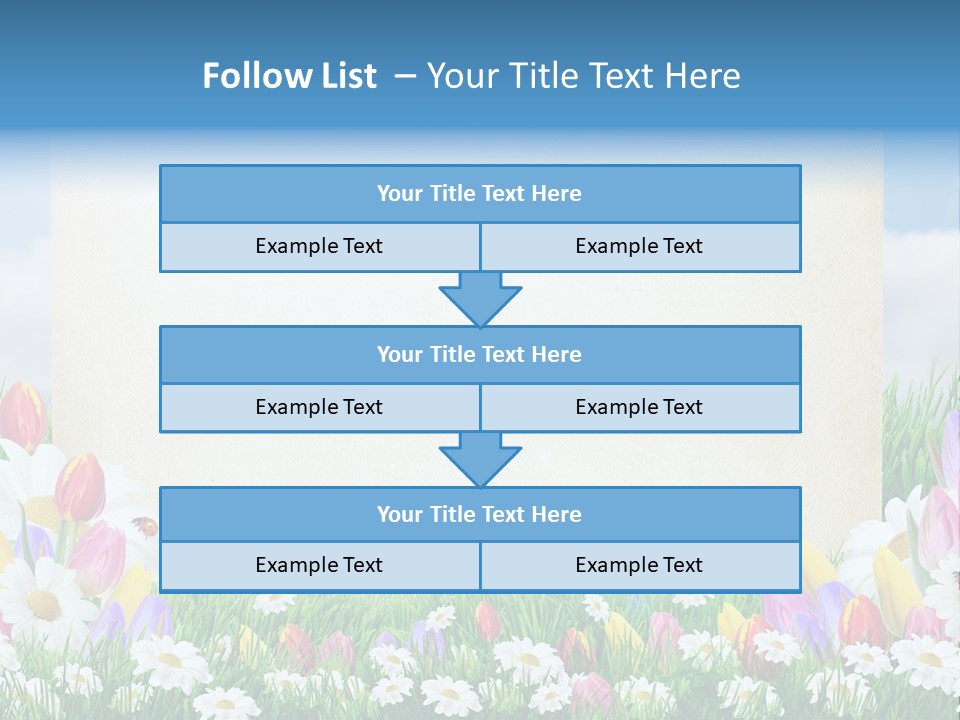 Natural Summer Flower PowerPoint Template