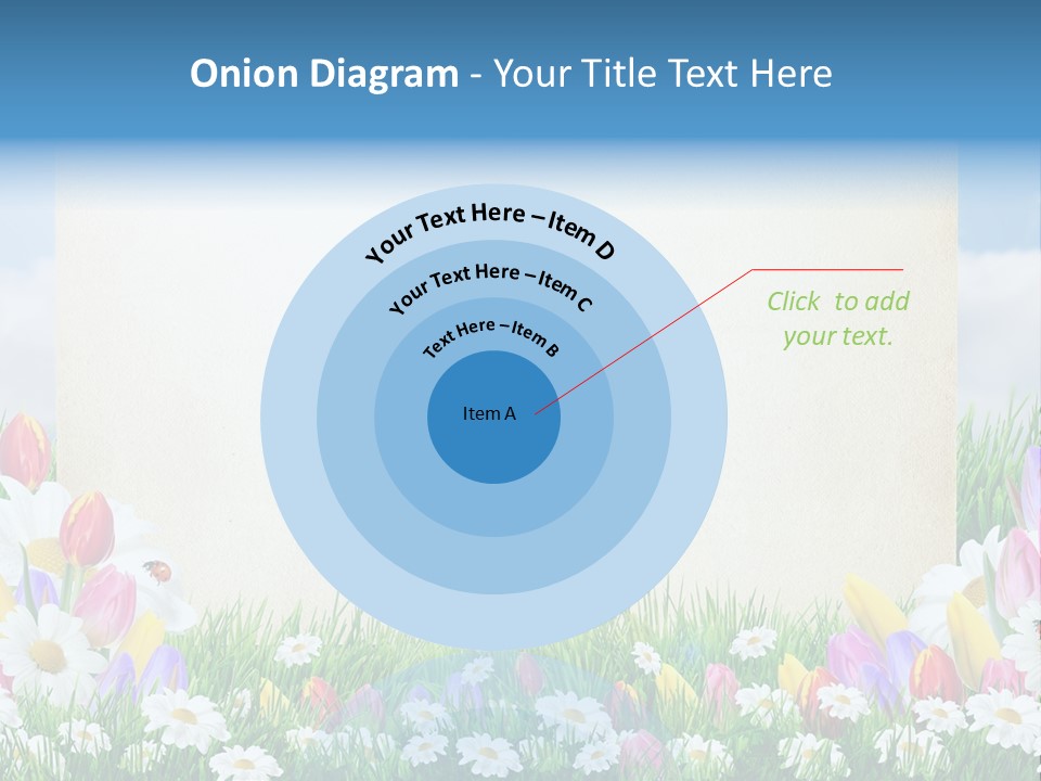 Natural Summer Flower PowerPoint Template
