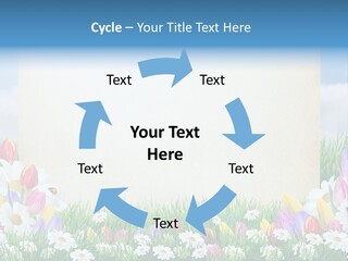 Natural Summer Flower PowerPoint Template