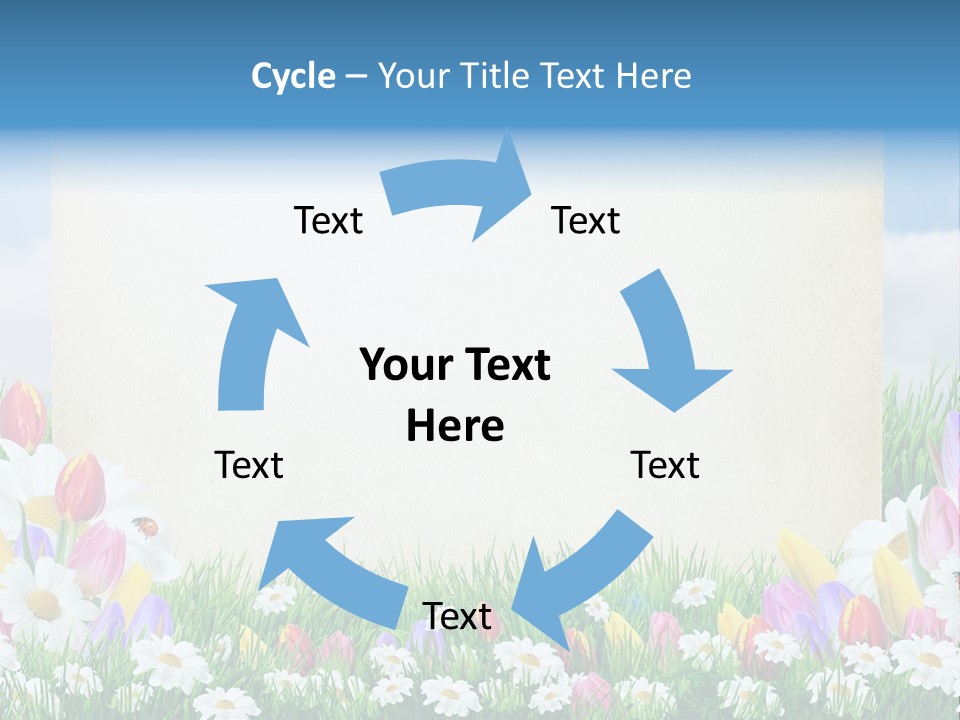 Natural Summer Flower PowerPoint Template
