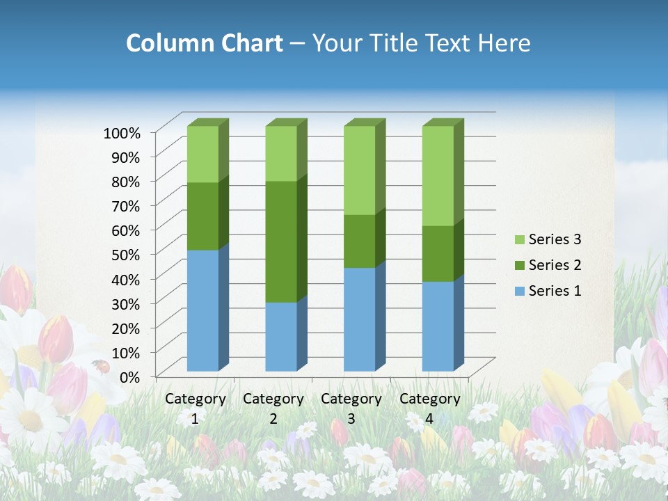 Natural Summer Flower PowerPoint Template
