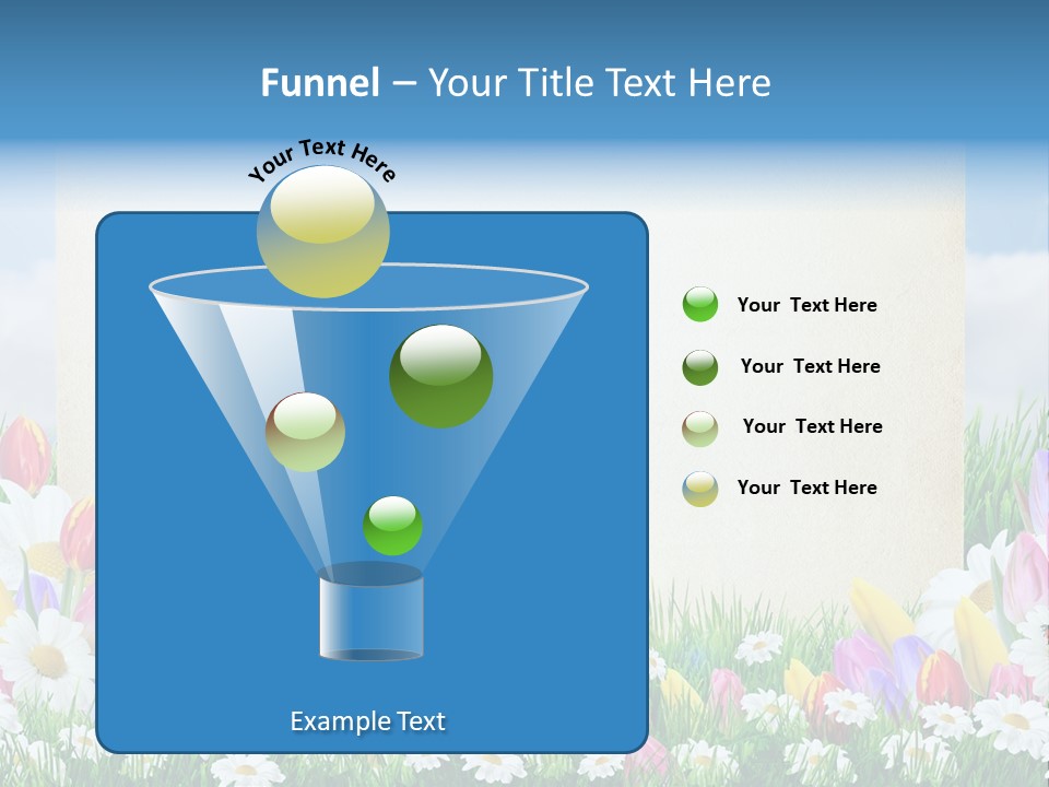 Natural Summer Flower PowerPoint Template