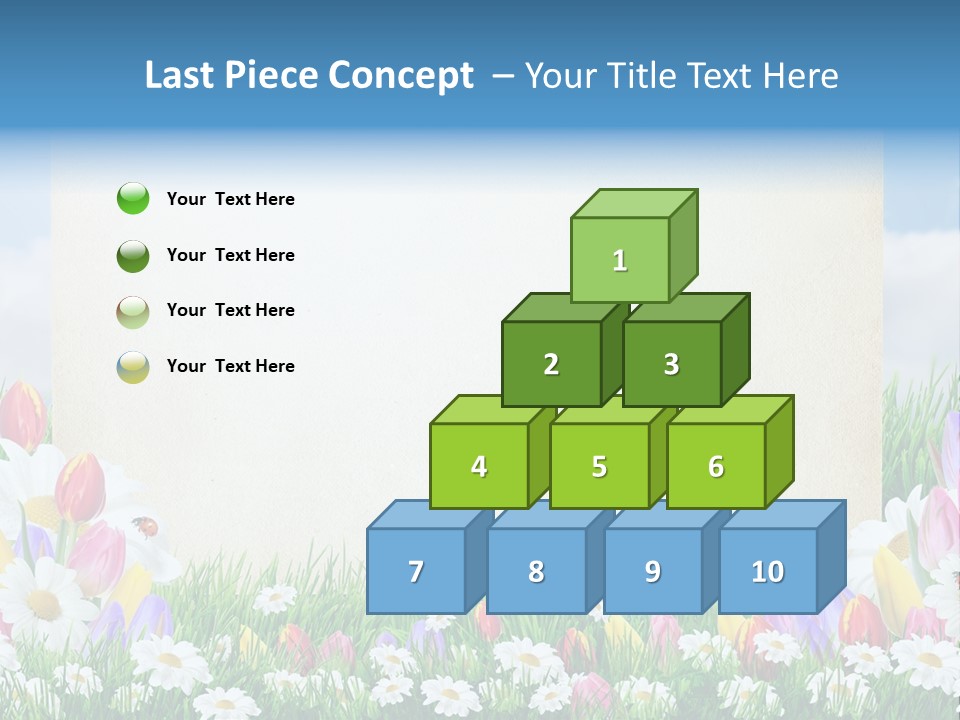 Natural Summer Flower PowerPoint Template