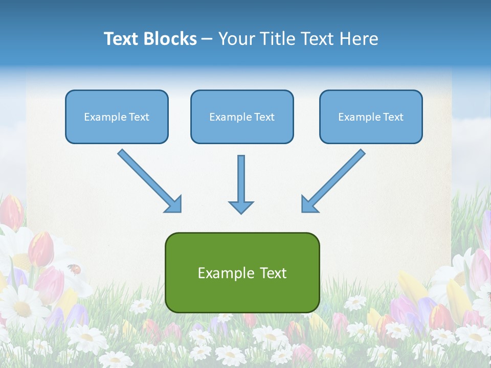 Natural Summer Flower PowerPoint Template