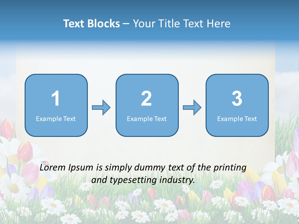 Natural Summer Flower PowerPoint Template