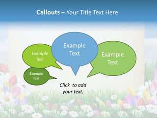 Natural Summer Flower PowerPoint Template