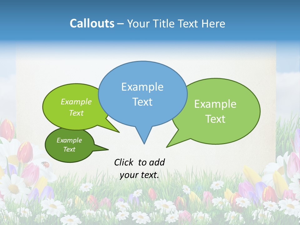 Natural Summer Flower PowerPoint Template
