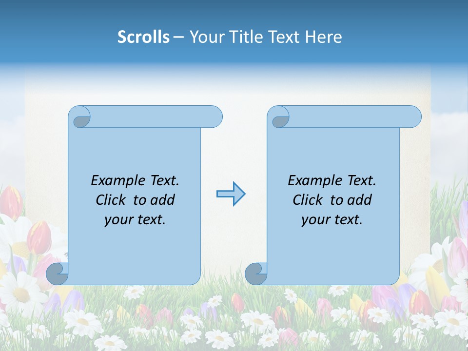 Natural Summer Flower PowerPoint Template