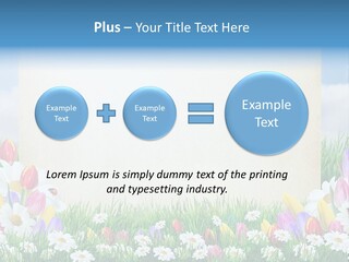 Natural Summer Flower PowerPoint Template